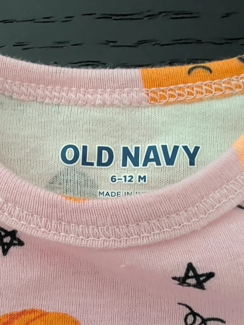 2 Piece Old Navy Halloween Onesie & Black Ruffle Butt Pants Girl 6 - 12 Months